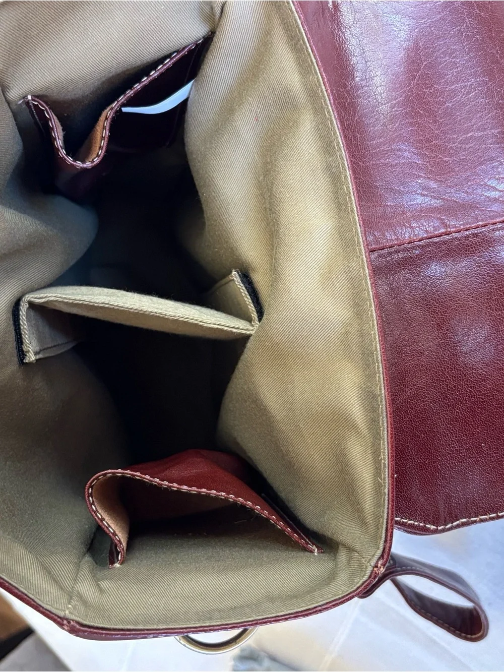 RedEnvelope Genuine Leather Wine Carrier Bottle Tote bag